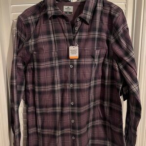 Ridge cut  Purple Casual Button Down Shirt